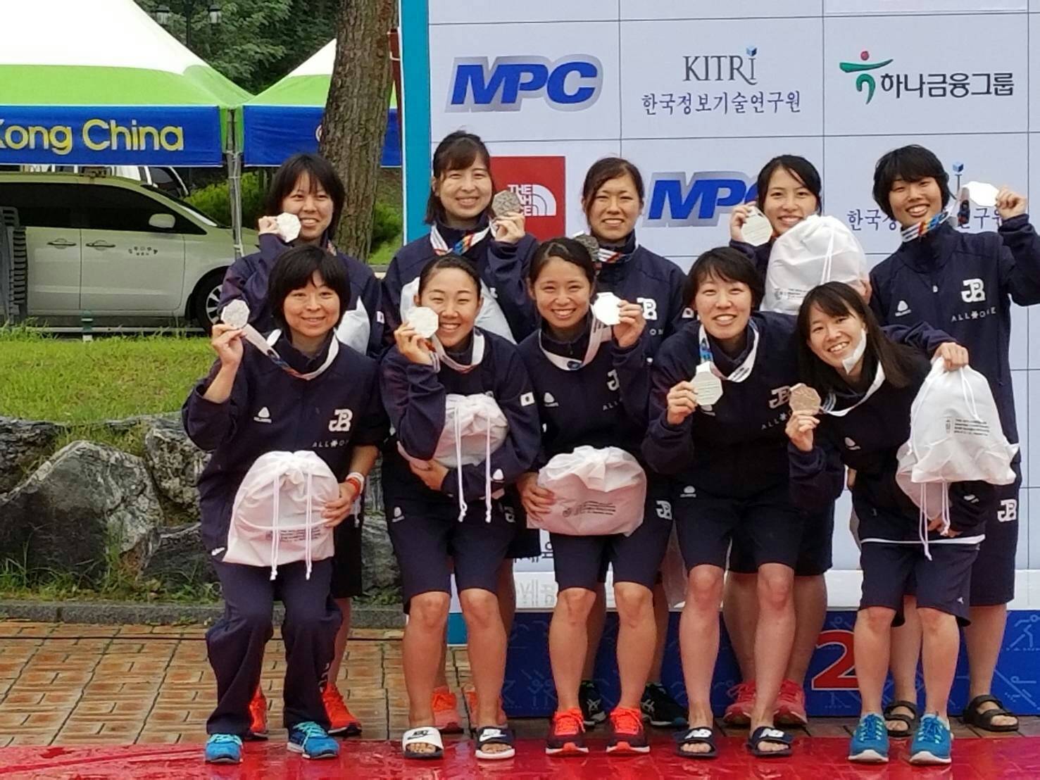 アジア選手権大会　日本代表女子　準優勝！